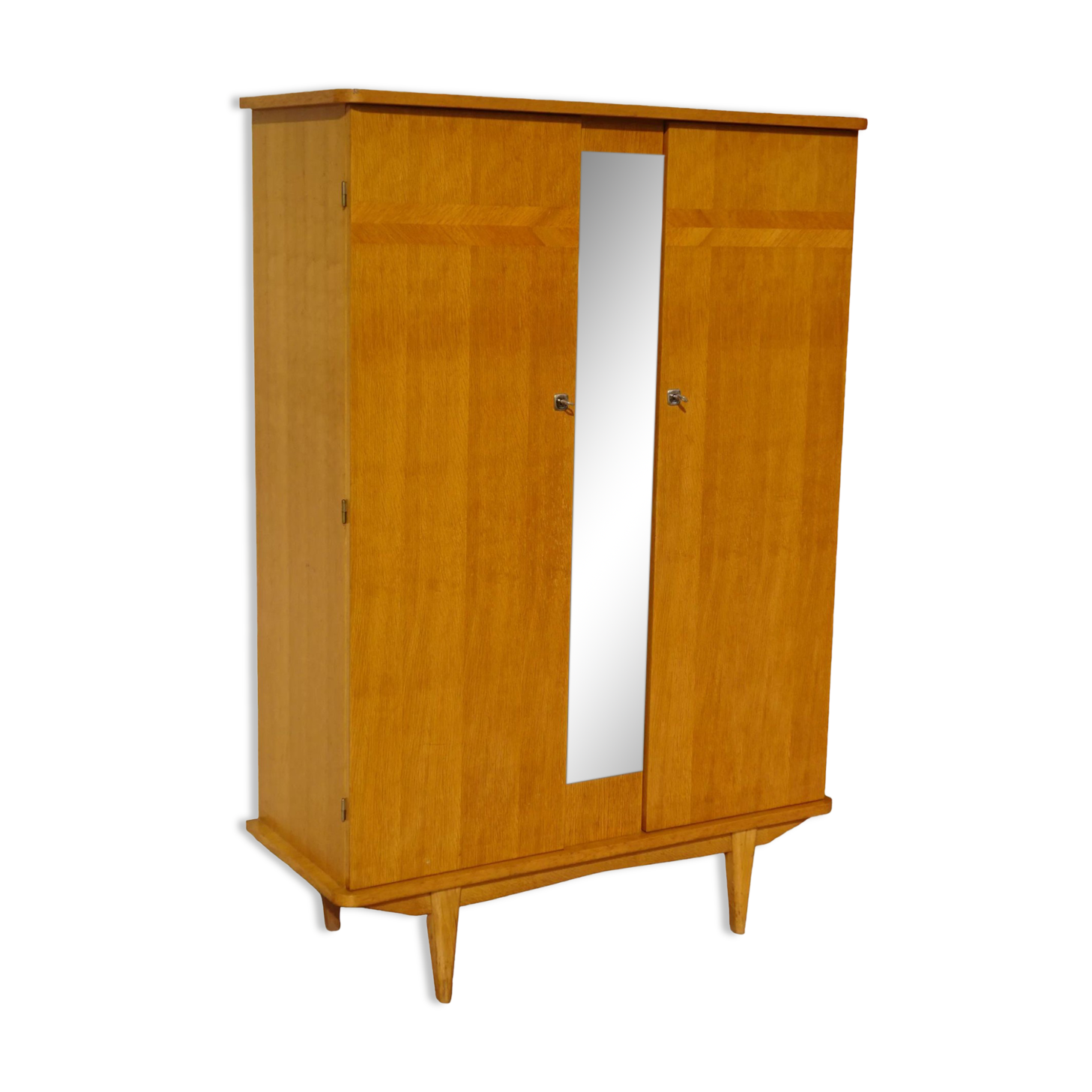 Armoire vintage, pieds compas