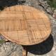 Table en rotin à rallonge circa 1960