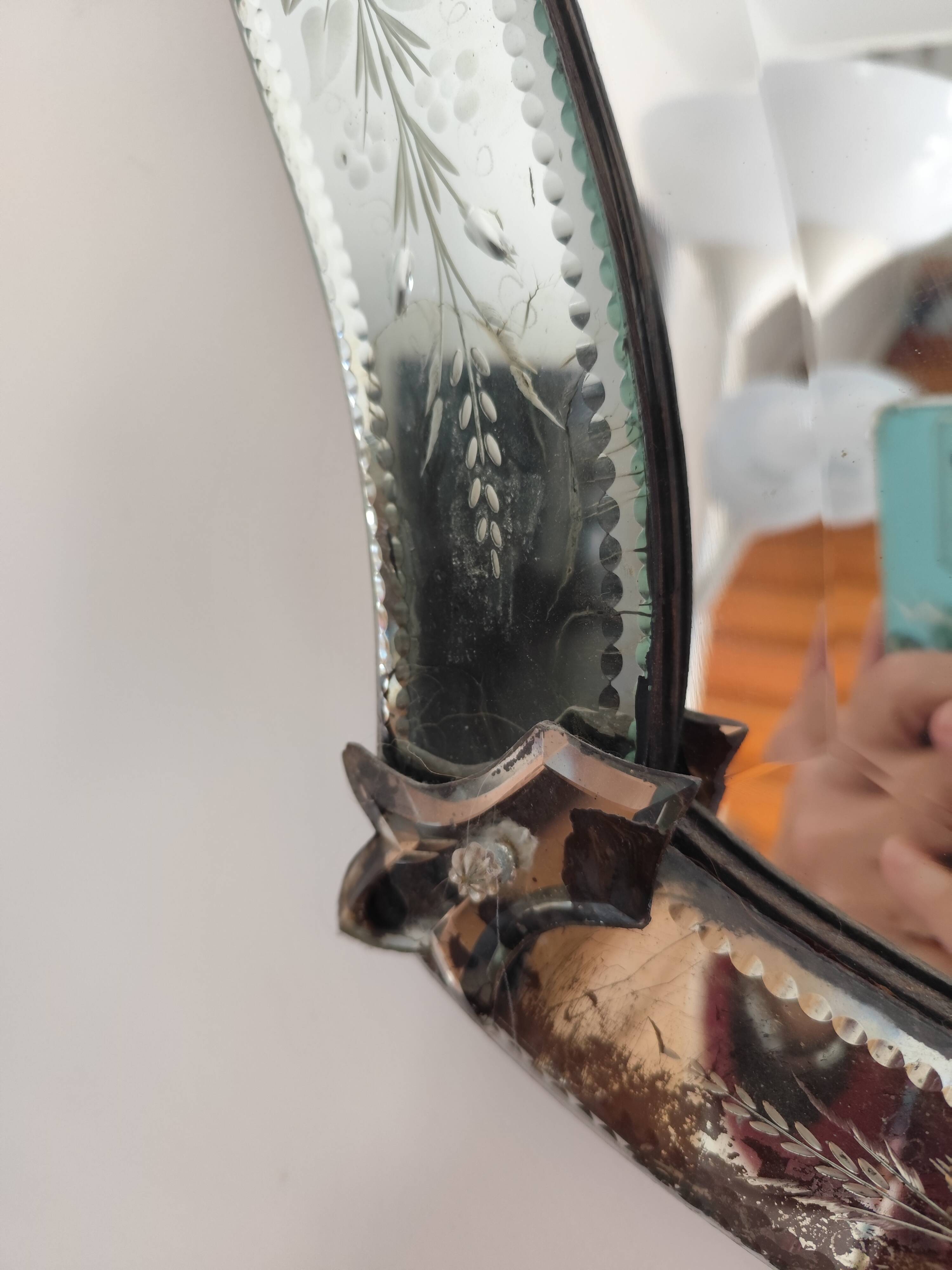 Venetian mirror Murano glass