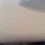 Set of 6 vintage chrome white leather chairs 70/80