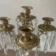 19th century marble, brass and tassel chandelier
