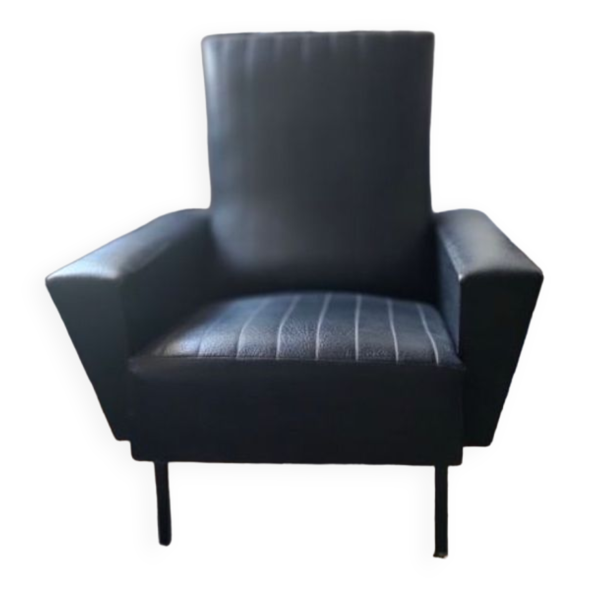 Alan deglauff armchair in vintage Skaï 1950