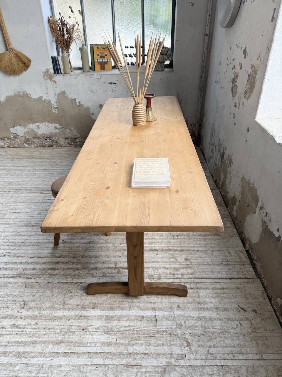 Perriand mountain furniture pine dining table