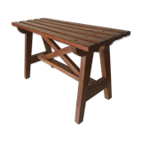 Bench vintage oak Annees 60