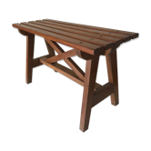 Bench vintage oak Annees 60