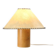 Table lamp in solid pine, French craftsmanship, 1970s.