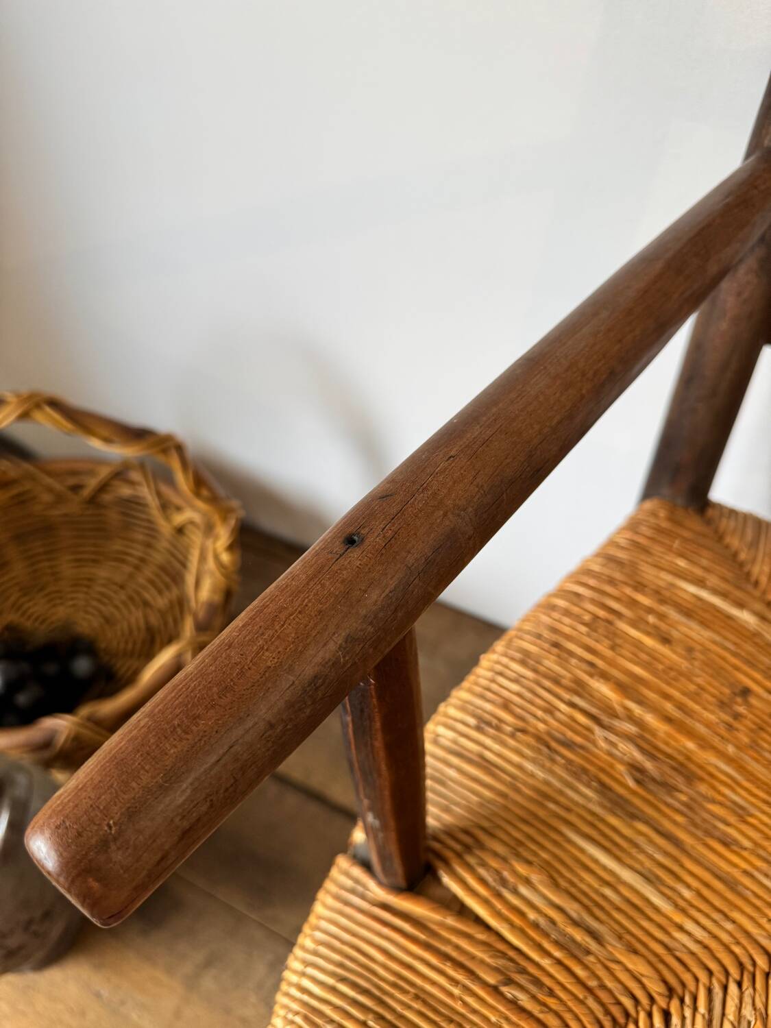 Antique 19th-century country armchair