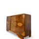 Italian Art deco burl walnut sideboard, of great quality.