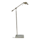 Pivoting brushed aluminum floor lamp from the 70s