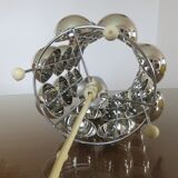 "Half spheres" lamp in chrome polycarbonate 70s