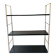 Gold and brown String wall shelves
