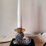 Set of 2 candlestick sleeplights and art deco table clock 1