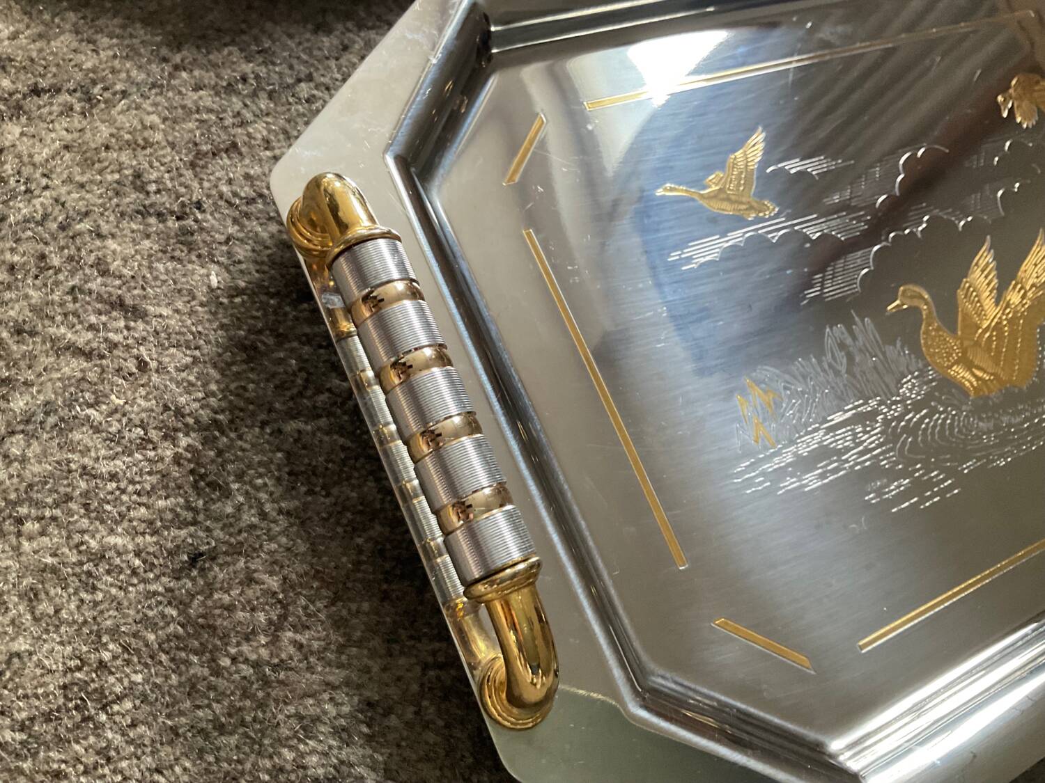 Giorinox Italy vintage tray duo