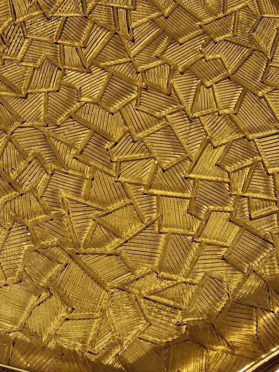 Smoked glass Art Deco tray