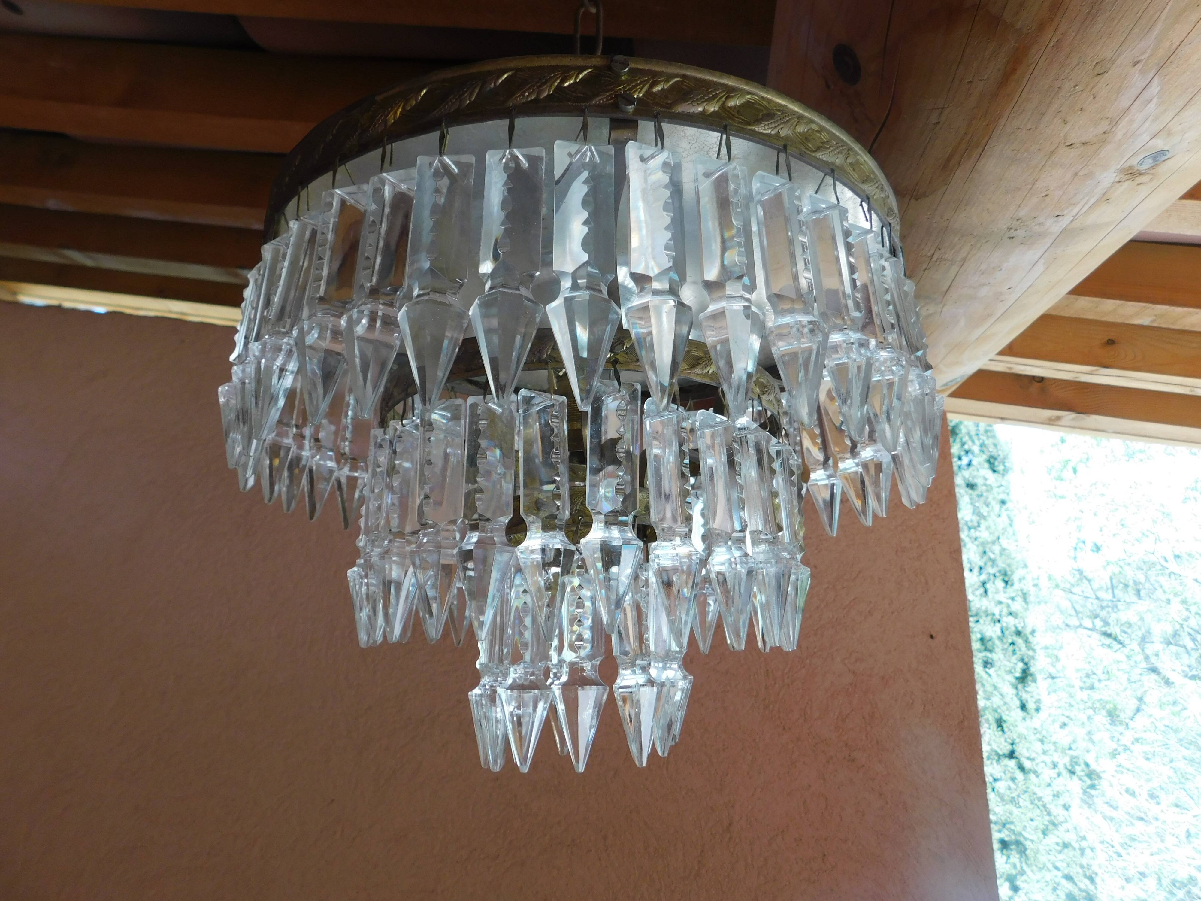 Pair of tassel ceiling lights