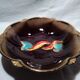 West Germany ceramic dish, fruit cut
