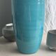 Vase bleu turquoise H25,5