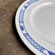 K&G Lunéville round dish in blue ironstone