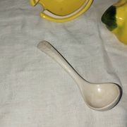 Confiturier citron – Faïence émaillée – Années 60–70 – Vintage