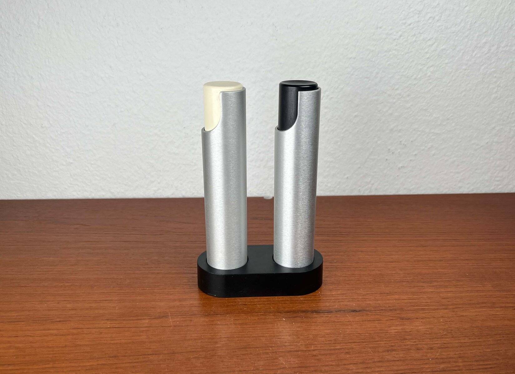 Modern mid-century Danish salt and pepper grinder by Rud Thygesen and Johnny Sørensen for Rosendahl, 1960s, set of 2.