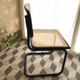 Set of 4 black Marcel Breuer B32 chairs