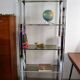 1970s smoked glass chrome bookshelf