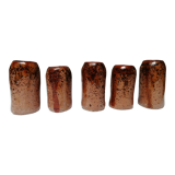 Set of 5 vases, stoneware pots signed sirkka 78