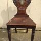 Pair of Victorian walnut chairs. "Hall Chairs"