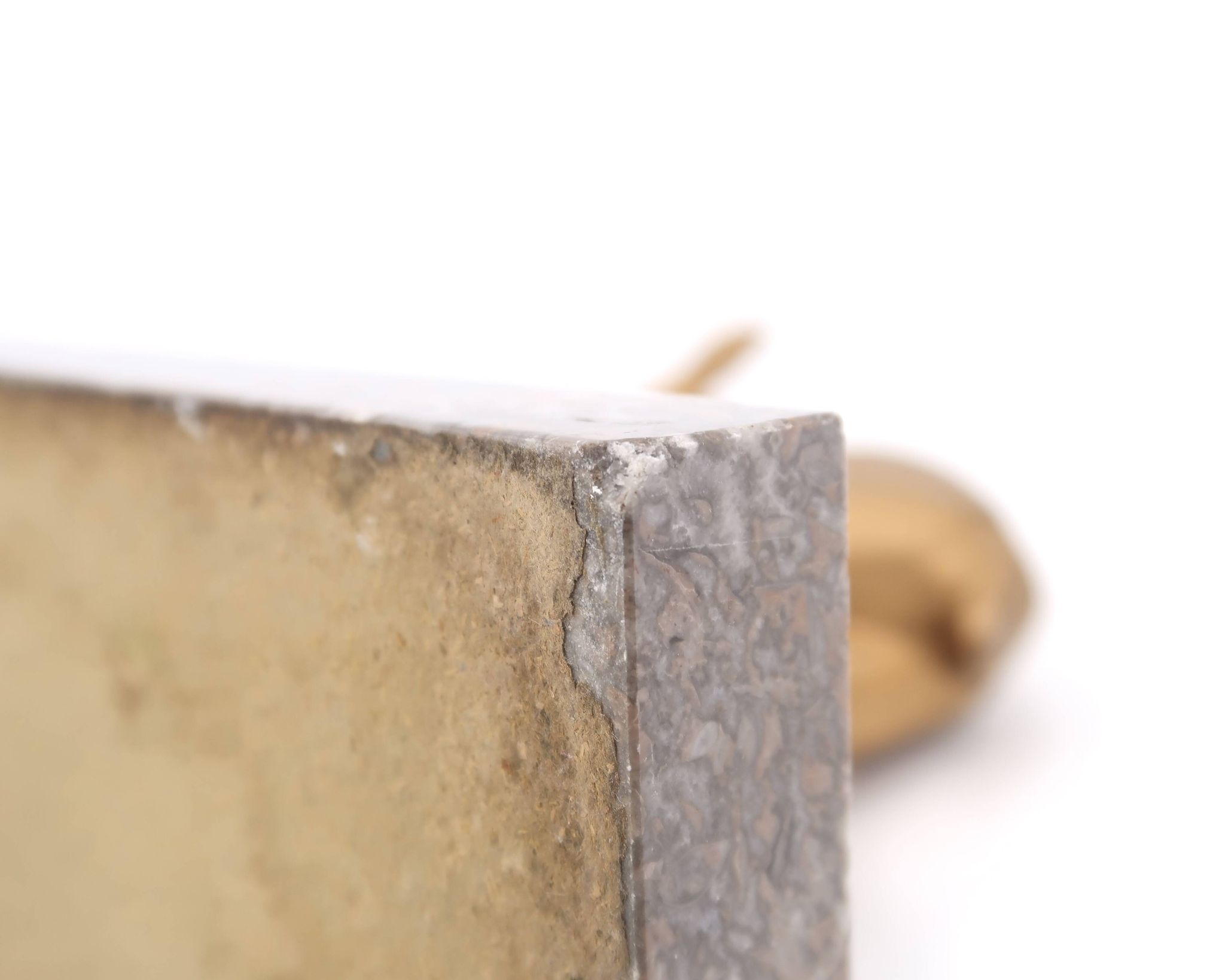 Art Deco gilded doe sculpture on marble base
