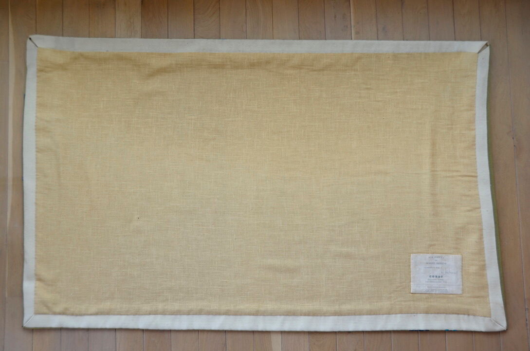 Silkscreened tapestry "The Forest" by Robert Debiève