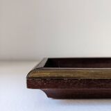 Porte-stylo en bois et laiton