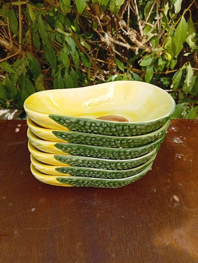 6 avocado bowls earthenware