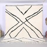 Handmade wool Berber rug 300X200 cm