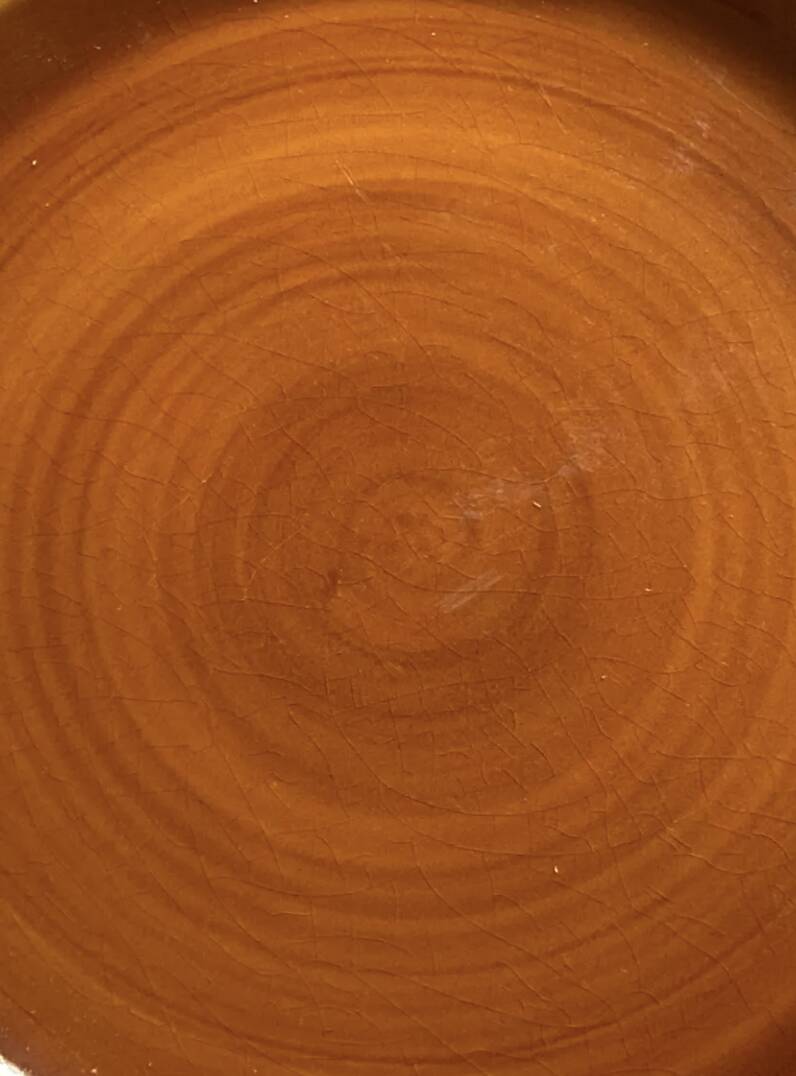 7 Saint Clément flat plates in brown earthenware