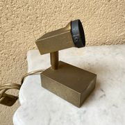 Halogen spot lamp solid brass modernist vintage design 70s