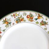 Series of 8 flat plates for dinner. Heinrich Villeroy & Boch. Golden Birds