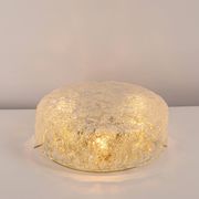Large Murano glass ceiling lights by Hillebrand in brass, Germany, 1970s.