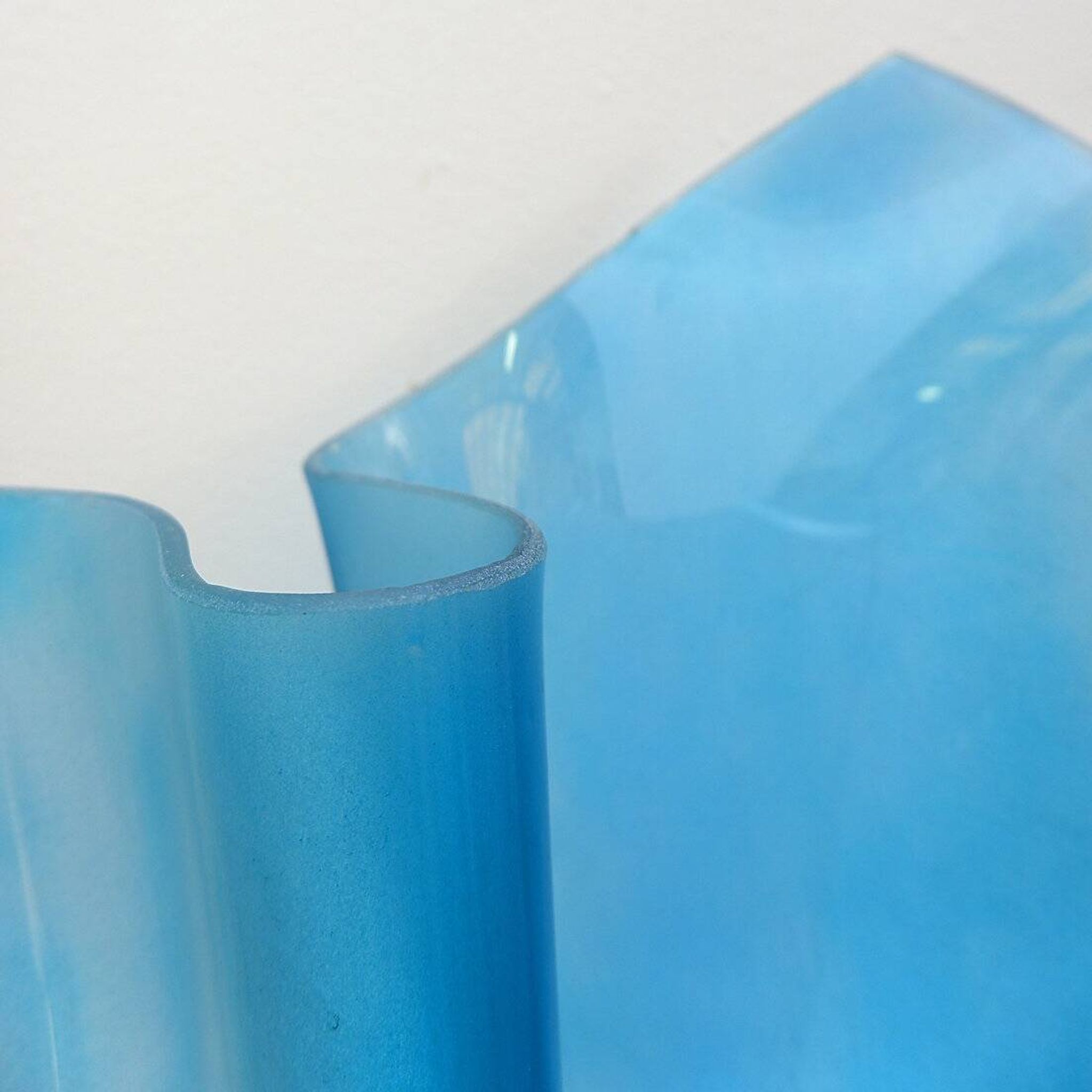 Vintage Large Glass "handkerchief" Planter