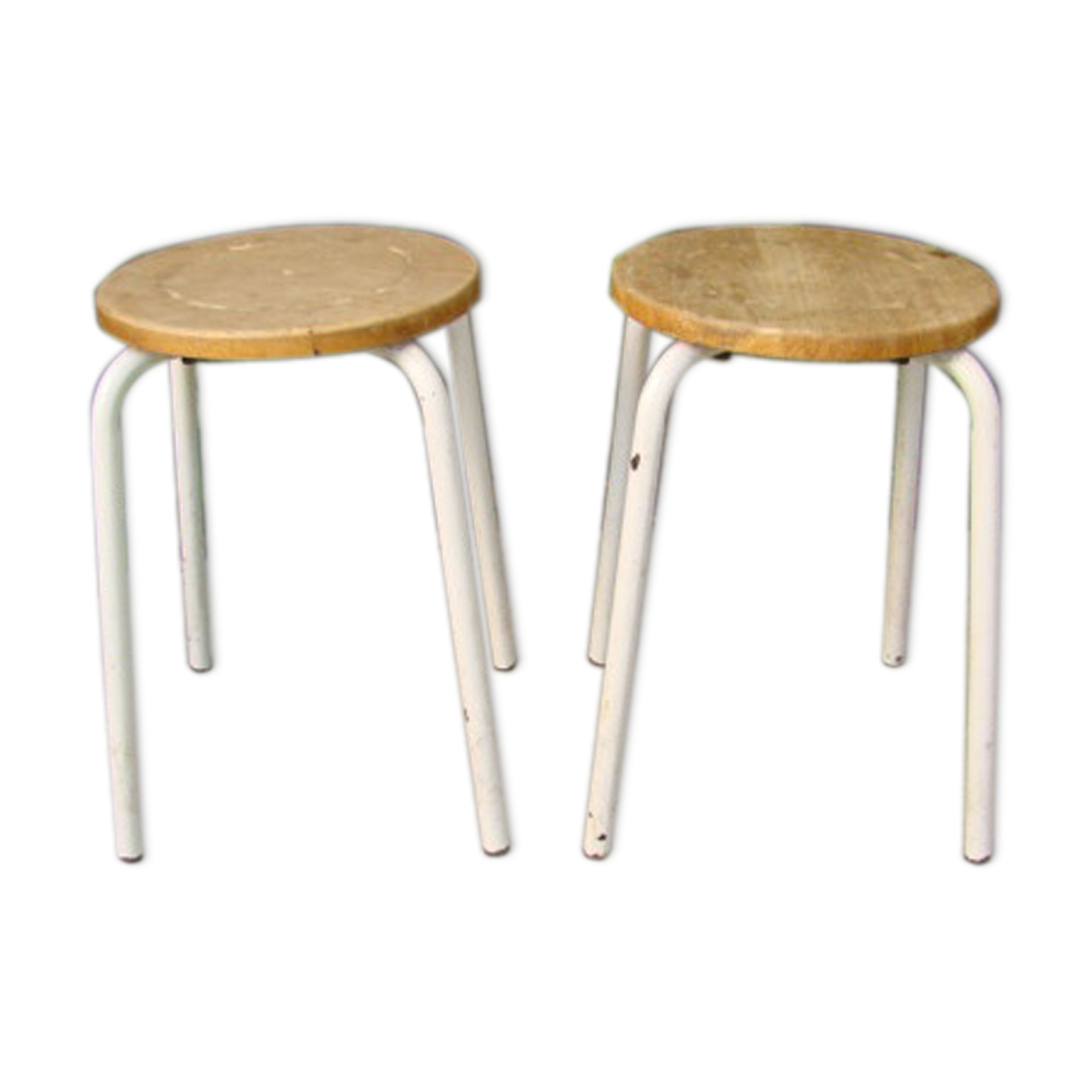 Pair of industrial stools