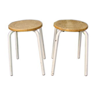 Pair of industrial stools