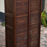 Filing cabinet with curtains