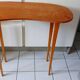 Scandinavian compass leg bean table