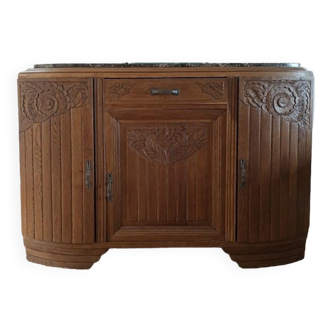 Oak art deco sideboard