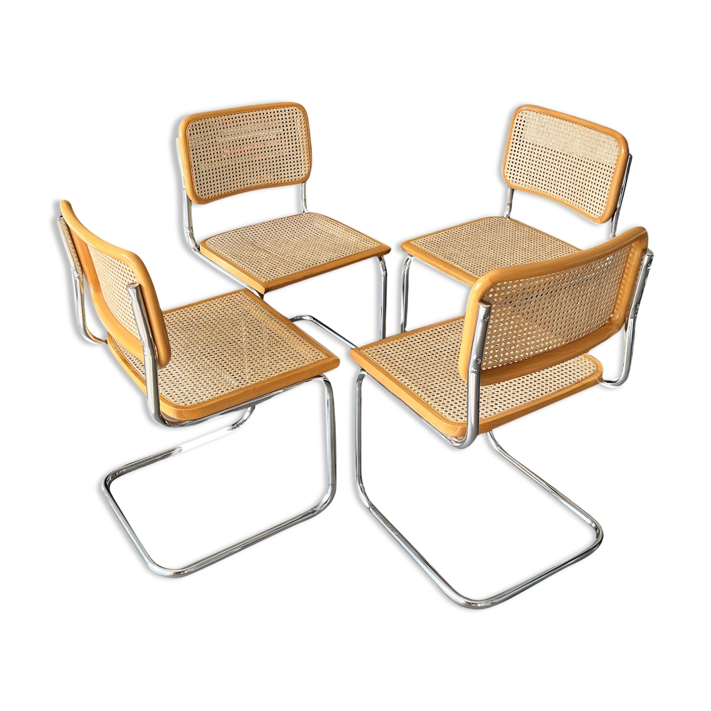 4 Chairs Cesca Marcel Breuer