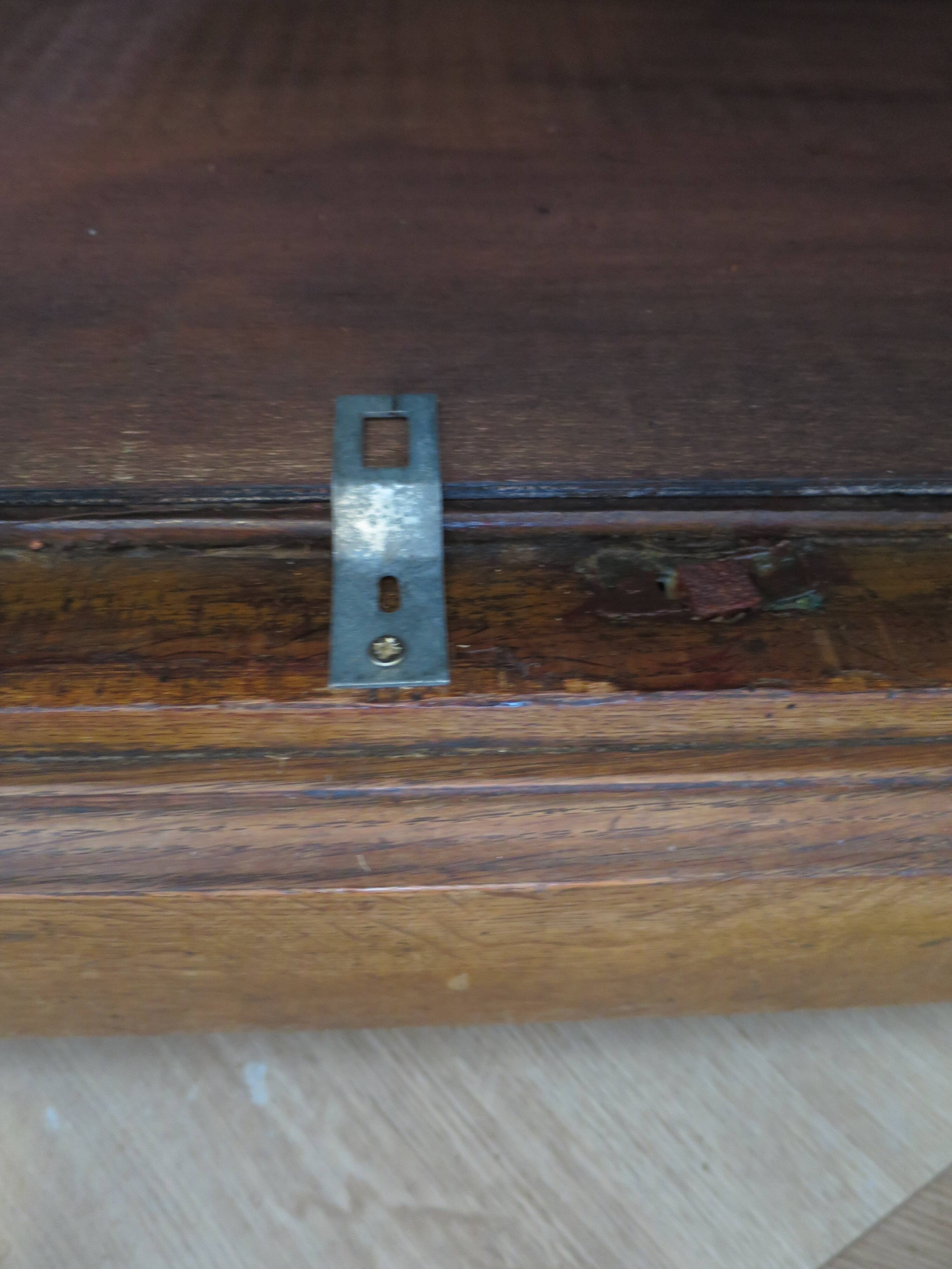 Old - Beautiful solid oak sideboard - 2 doors - 2 drawers in golden oak color