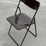 Vintage Ted Folding chairs Niels Gammelgaard for Ikea - Set of four - in Dark Brown