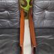 Pair of Scandinavian teak leather armchairs