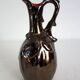 Vallauris two-tone liqueur service vintage flamed stoneware