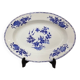 Oval dish in Tournai porcelain, Boch Frères, fly decoration