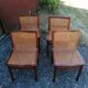 Chaises en cannage, cannée, vintage - Circa 1960